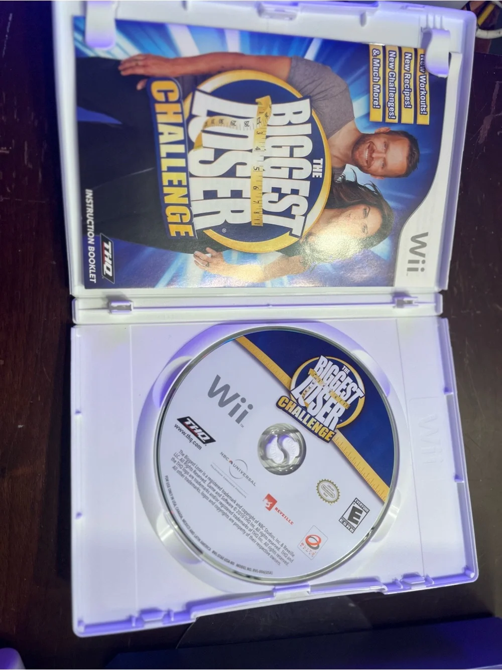 HQ The Biggest Loser Challenge Wii - Blue & Yellow Cover